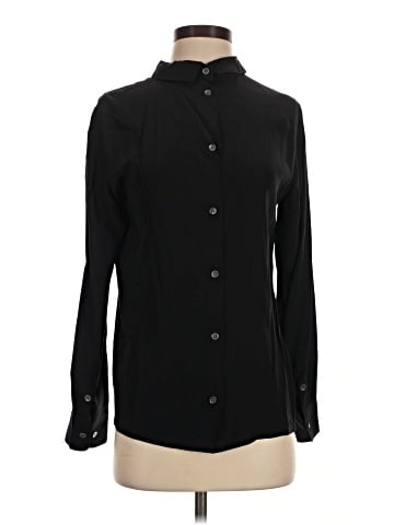 Equipment Long Sleeve Silk Top (view 1)