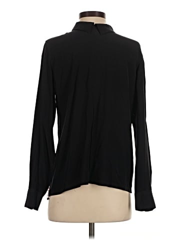 Equipment Long Sleeve Silk Top (view 2)