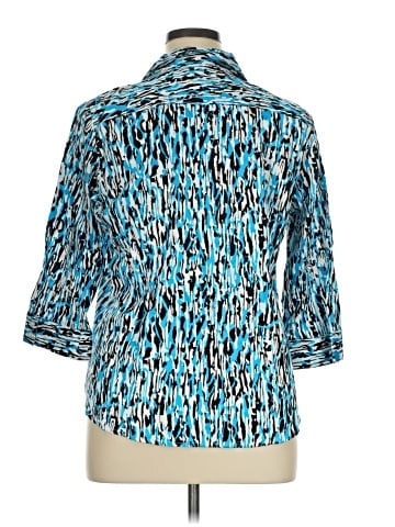 Dana Buchman 3/4 Sleeve Button-Down Shirt (view 2)