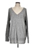 Gibson Latimer Metallic Silver Pullover Sweater Size L - photo 1
