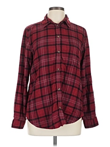 American Eagle Outfitters Long Sleeve Button-Down Shirt (view 1)