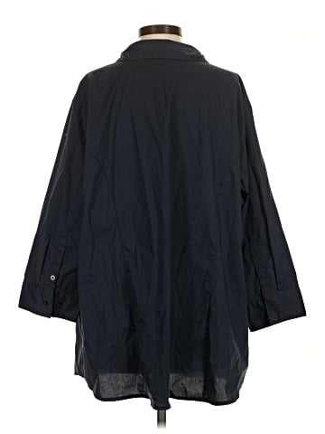Riders by Lee 3/4 Sleeve Button-Down Shirt (view 2)