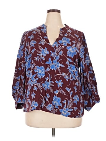 ELOQUII 3/4 Sleeve Blouse (view 1)