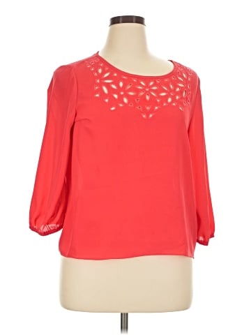 Eyeshadow 3/4 Sleeve Blouse (view 1)