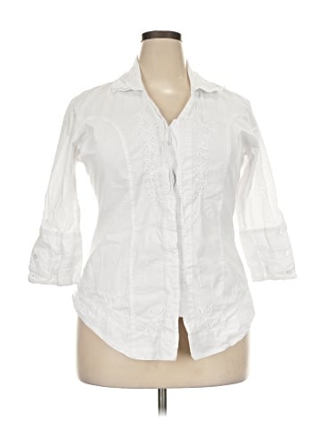 Scully 3/4 Sleeve Button-Down Shirt (view 1)