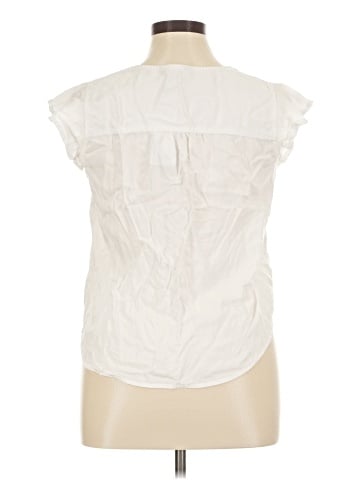 Velvet Heart Sleeveless Button-Down Shirt (view 2)