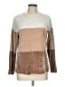 Karen Scott 100% Polyester Color Block Tan Pullover Sweater Size L (petite) - photo 1