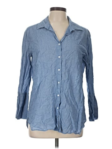 Elliott Lauren 3/4 Sleeve Button-Down Shirt (view 1)