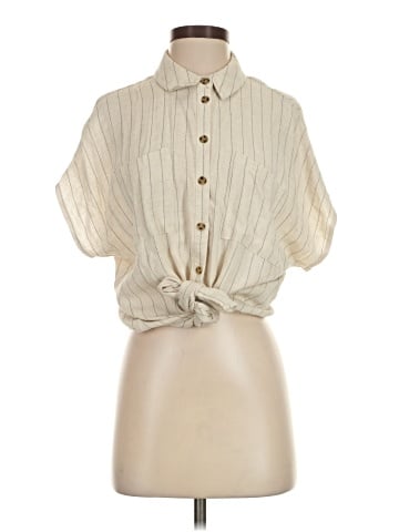 Pieces Short Sleeve Blouse (view 1)