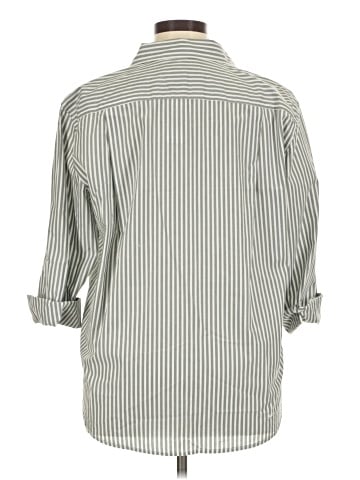 Ann Taylor LOFT 3/4 Sleeve Button-Down Shirt (view 2)