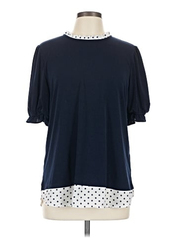 Adrianna Papell Short Sleeve Blouse (view 1)