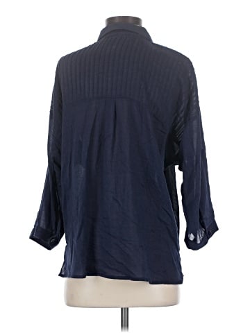 Lovestitch 3/4 Sleeve Button-Down Shirt (view 2)