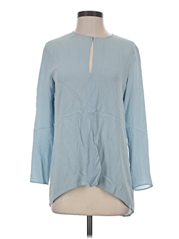 Theory 3/4 Sleeve Silk Top (view 1)