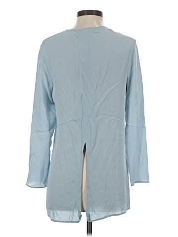 Theory 3/4 Sleeve Silk Top (view 2)