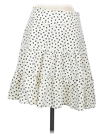 Madewell Tiered Mini Skirt in Inkbrush Dots (view 1)