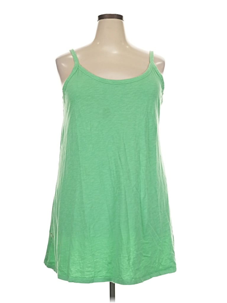 Pre-owned Universal Thread Tank Top Green Halter Neckline Tops