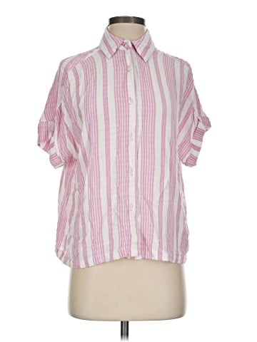 Jane and Delancey Short Sleeve Button-Down Shirt (view 1)
