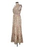 Max Studio Floral Tan Ivory Casual Dress Size M - photo 5