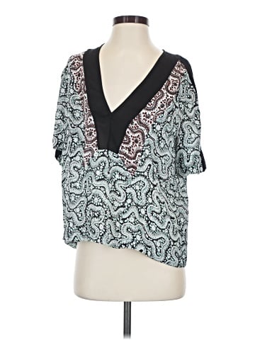 A.L.C. Short Sleeve Silk Top (view 1)