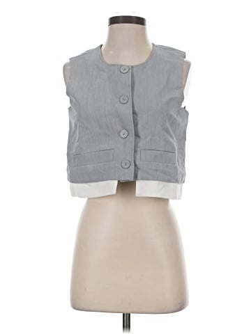 Lemon Sleeveless Button-Down Shirt (view 1)