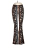 Mind Code Print Brown Casual Pants Size M - photo 1