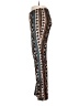 Mind Code Print Brown Casual Pants Size M - photo 5
