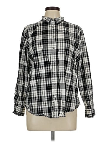 Ann Taylor LOFT Long Sleeve Button-Down Shirt (view 1)