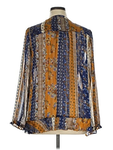 LOGO by Lori Goldstein Long Sleeve Blouse (view 2)