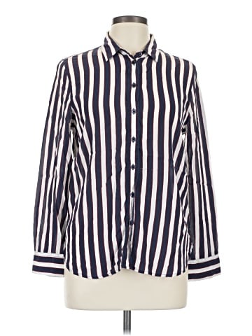Equipment Long Sleeve Silk Top (view 1)
