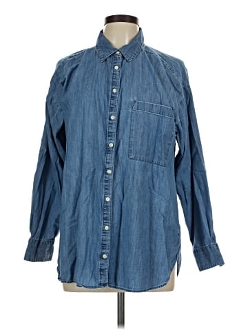 Ann Taylor LOFT Long Sleeve Button-Down Shirt (view 1)