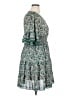 Max Studio 100% Polyester Paisley Teal Casual Dress Size L - photo 4