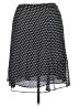 Assorted Brands 100% Polyester Polka Dots Black Casual Skirt Size 14 - photo 2