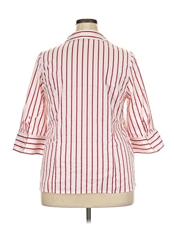 Alfani 3/4 Sleeve Button-Down Shirt (view 2)