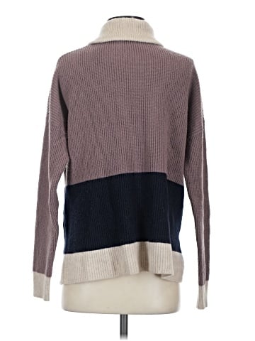 Madewell Glenbrook Half-Zip Pullover Sweater in Colorblock (view 2)