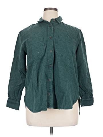 Madewell Flannel Oversized Ex-Boyfriend Swing Shirt (view 1)