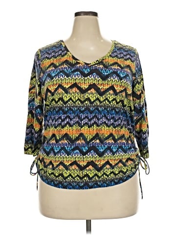 Caribbean Joe 3/4 Sleeve Blouse (view 1)