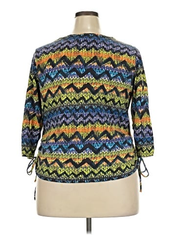 Caribbean Joe 3/4 Sleeve Blouse (view 2)