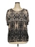 Ruby Rd. Black Short Sleeve Blouse Size 2X - photo 1