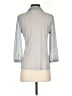 The Limited 100% Polyester Polka Dots Gray 3/4 Sleeve Blouse Size S - photo 2