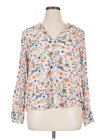 DKNY Jeans 3/4 Sleeve Blouse (view 1)