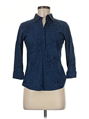 Foxcroft 3/4 Sleeve Button-Down Shirt (view 1)