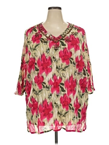 Liz & Me 3/4 Sleeve Blouse (view 1)