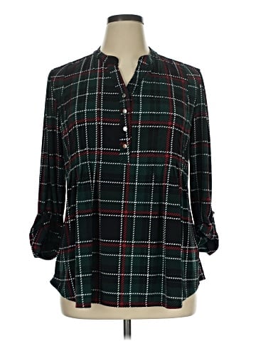 Roz & Ali 3/4 Sleeve Blouse (view 1)