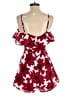 Blue Rain 100% Polyester Floral Red Romper Size S - photo 2