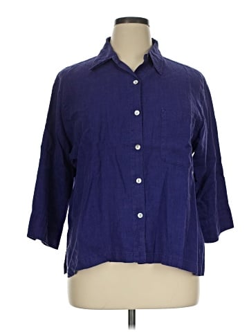 Chico's Design 3/4 Sleeve Button-Down Shirt (view 1)