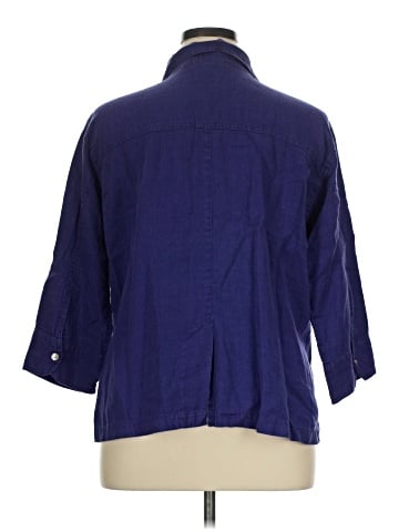 Chico's Design 3/4 Sleeve Button-Down Shirt (view 2)