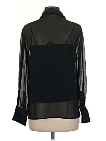 MNG Long Sleeve Silk Top (view 2)