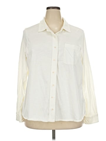 Lands' End Long Sleeve Button-Down Shirt (view 1)