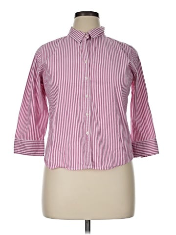 IZOD 3/4 Sleeve Button-Down Shirt (view 1)