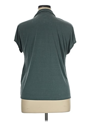 Green Envelope Short Sleeve Blouse (view 2)
